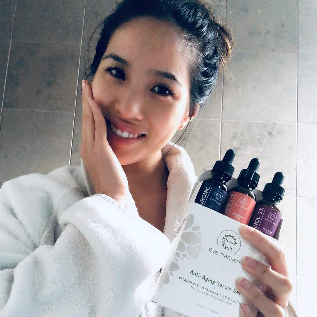 Eve Hansen Anti-Aging Serum Set | Vitamin C Serum, Hyaluronic Acid Serum, Retinol Serum | Brightening Serum, Anti Wrinkle Serum, Dark Spot Corrector for Face, Acne Scars, Pore Minimizer | 3x1 oz: Beauty