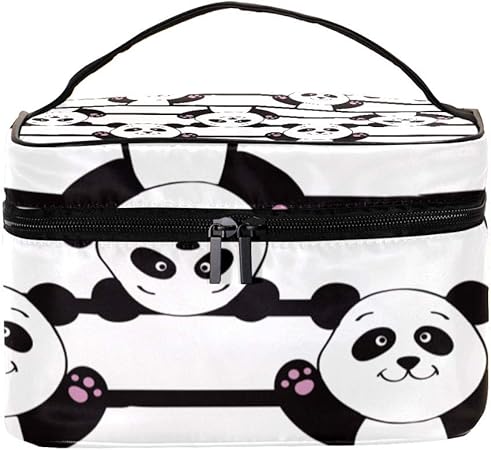 Amazon Ayustyle バニティポーチ 化粧ポーチ 可愛い パンダ 熊猫 メイクポーチ メイクバッグ バニティケース 小物入れ コスメ収納 トラベルポーチ 旅行 出張 大容量 機能的 Ayustyle メイクボックス 通販