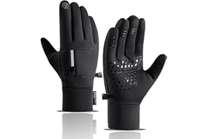 BODYSUNER Winter Waterproof Gloves for Men and Women Keep Warm Touch Screen Gloves for Outdoor Cycling, Running, Driving