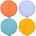 LUVCOSY 4 Cup Silicone Replacement Lids Storage Cover for Pyrex 7201-PC Glass Bowls (Container not Included) 4 Pack Microwave, Dishwasher and Freezer Safe
