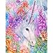 5D Diamond Painting, Full Drill Unicorn Crystals Embroidery DIY Resin Cross Stitch Kit Home Decor Craft (Unicorn in Garden)
