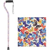 NOVA Offset Walking Cane for Seniors, Men &amp; Women &ndash; Lightweight Adjustable Walking Cane with Soft Foam Grip, Wrist Strap, Anti-Rattle Lock &amp; Non-Slip Tip &ndash; Stylish Mobility Aid