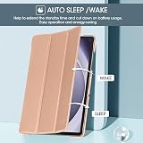 ProCase Rose Gold Case for Galaxy Tab A9 Plus 11 2023 Slim Stand Folio view 6