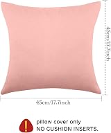 Boao 4 Pack 18x18 Pink Waterproof Outdoor Pillow Covers PU Coated view 3