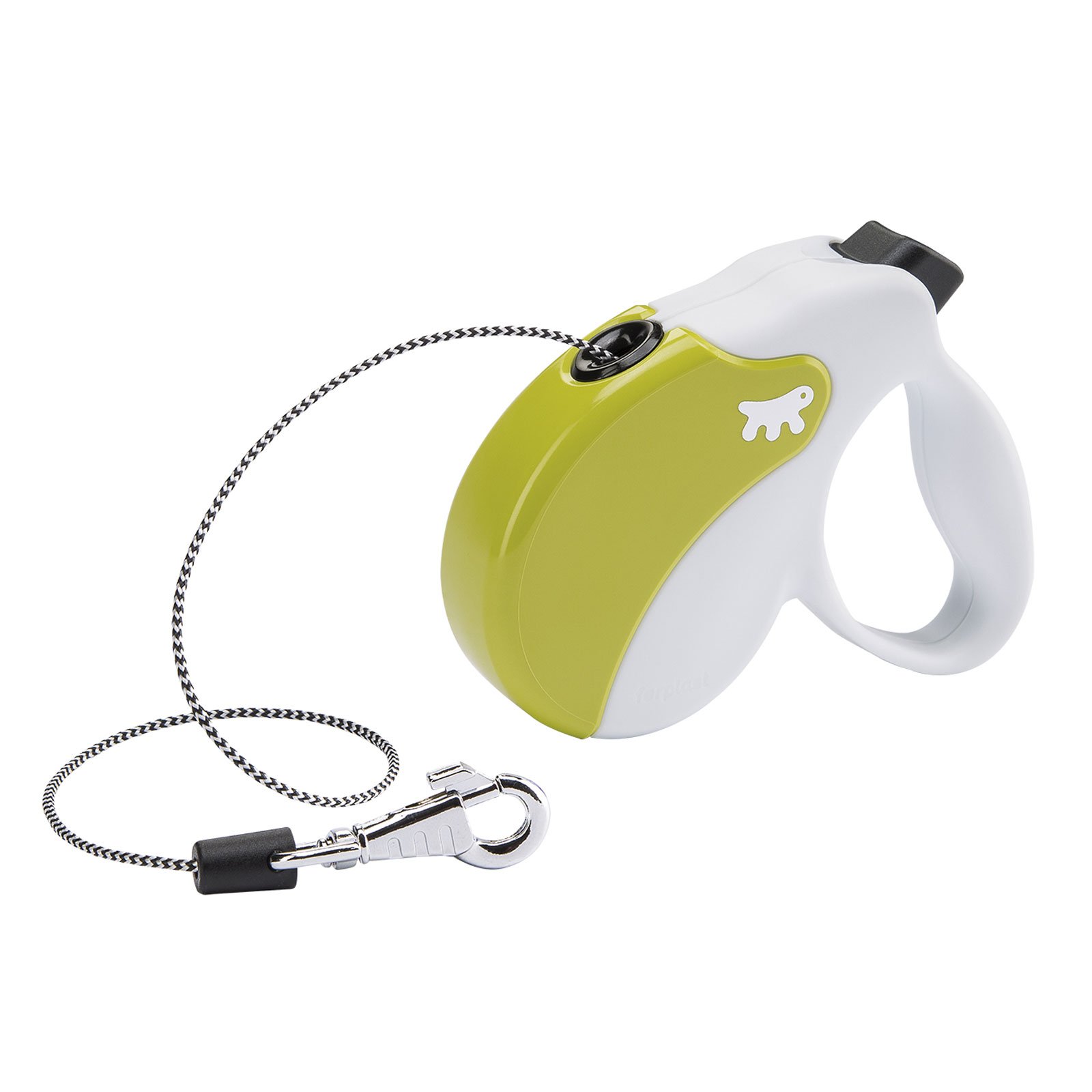AMIGO Ferplast Cord Retractable Dog Lead, 5m, Medium, 15 x 3.6 x 14cm, Medium, White