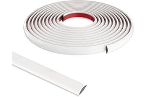 Elvone 32.8 FT Peel and Stick Trim，Window Trim Molding Self-Adhesive，Tile Edge Trim for Walls Edges, Borders, Window Frames, Backsplash Tiles Edge in White