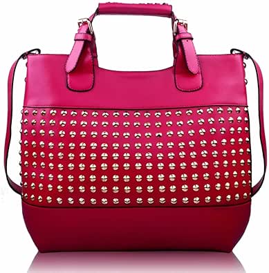 fuchsia pink bag and shoes