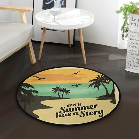 Amazon Com Round Carpet Non Slip Door Floor Mats Yoga Mat