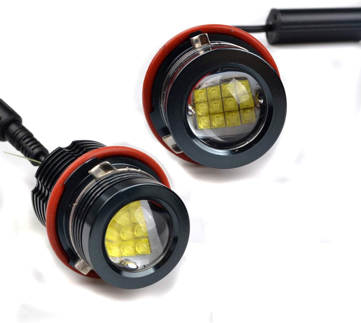 RunQiao 120W CREE LED Angel Eyes Halo Light Bulb 7000K Xenon White Marker Headlight For E39 E60 E87 E53 E63 E65