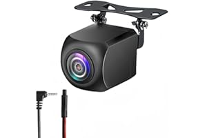 Epronic 4 Pin Backup Camera for Carplay Screen Monitor Support Mirror Image AHD 720P/ 1080P Reverse Camera 2.5mm Jack to 4 Pin Front/Rear View Camera, 20ft Male Plug