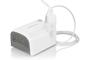 medisana in 520 Inhalateur, nébuliseur à compresseur avec embout buccal et Masque Pour adultes et Enfants, en cas de rhume ou d'asthme avec de nombreux accessoires