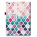 Fintie Folio Case for iPad 4th Generation (2012 Model), iPad 3rd Generation (2012 Model), iPad 2 (2011 Model) 9.7 inch Tablet - Smart Stand Protective Cover with Auto Sleep Wake, Moroccan Love