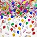 Happy Birthday Confetti Metallic Foil Balloon Ribbon Multicolor Sequins, Sprinkling Birthday Party Decoration Table Wedding Baby Shower Party Decorations, DIY Handmade Art Production - 2 oz / 60 g