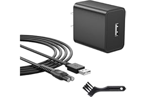 IREAQI 5V UL Charger Compatible with Philips Norelco Shaver Series 2000 3000 5000 7000 9000 i9000, for Phillips Wet & Dry Series 2400 3900 7200 MG9525 MG3919 Electric Shaver Charging Cord