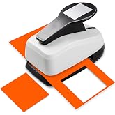 HKKYO Square Punches for Paper Crafts, 1.9 inch Square Paper Punch | Large Shape Hole Punch Square for Scrapbooking, Card Making, Festival Cards, Journal, Gift Tags, Clean Cut, Easy to Punch