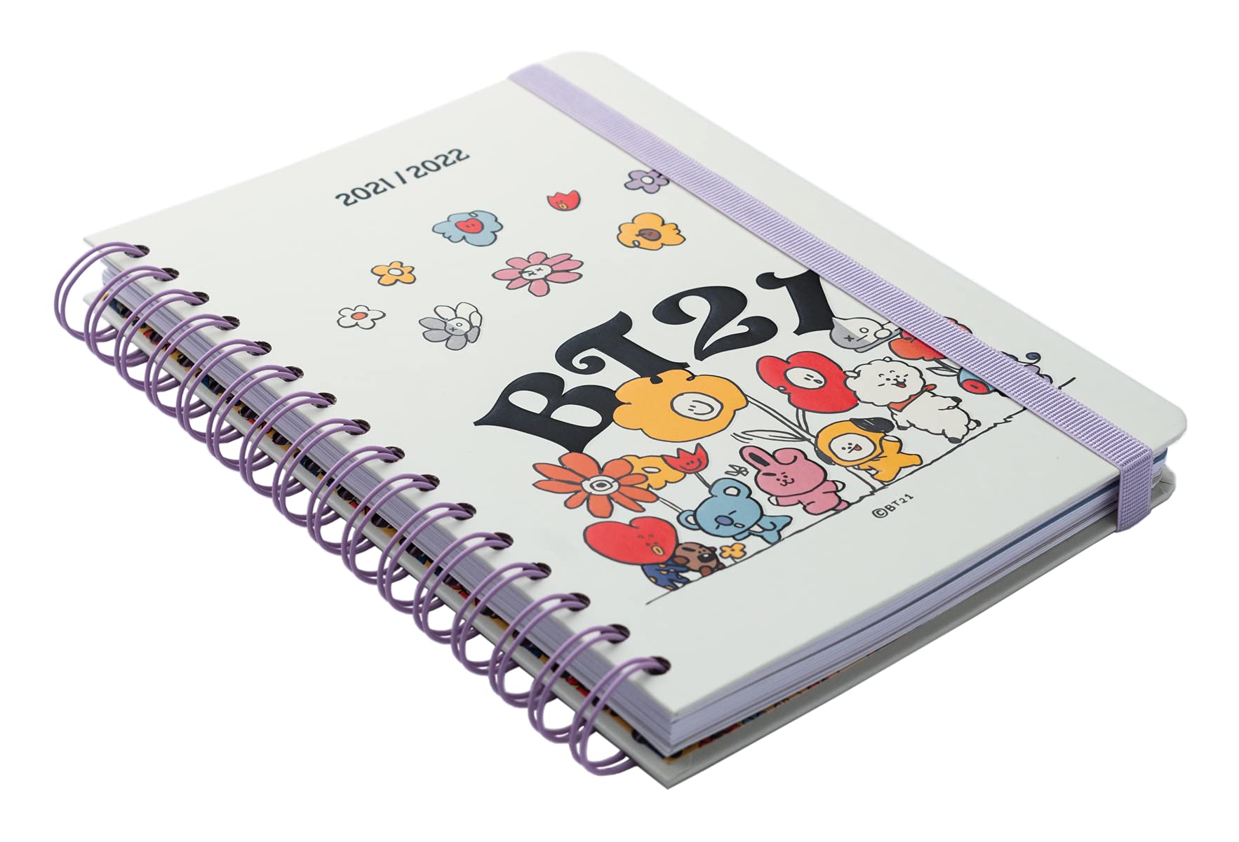 Grupo Erik: Official BT21 Academic Diary 2021-2022 A5 Week to View - 12 Months Mid Year Diary August 2021 - July 2022