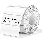 Starboling 2.25" x 1.25" Clear Direct Thermal Labels,Self-Adhesive Printer Label for Address,Logo,Shipping,Barcodes,QR Code