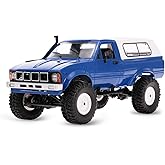 YIKESHU Rock Crawler RC Truck 4x4 Offroad 1:16 Scale Remote Control Truck 2.4Ghz with Led Headlight, All Terrain RC Crawler Brushed RTR for Adults (WPL-C24)