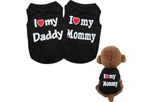 DERUILA 2 Pack Puppy Shirt for Small Dog Boy-Dog Clothes Pet Fashion Casual Breathable Comfortable Apparel Outfits for Dog Cat