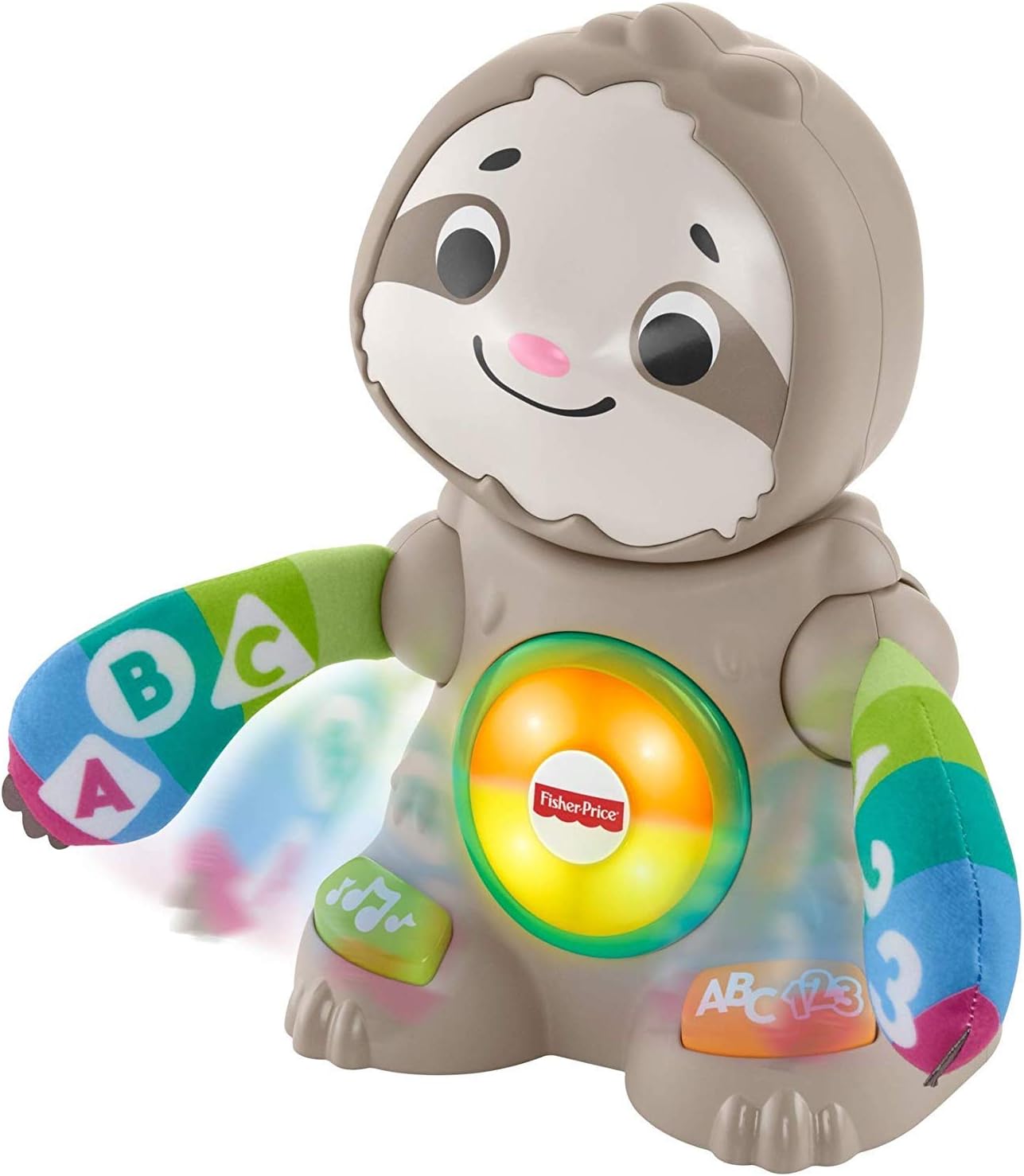 Fisher-Price Linkimals Smooth Moves Sloth - Interactive Educational Toy with Music, Lights, and Motion for Baby Ages 9 Months & Up: Toys & Games