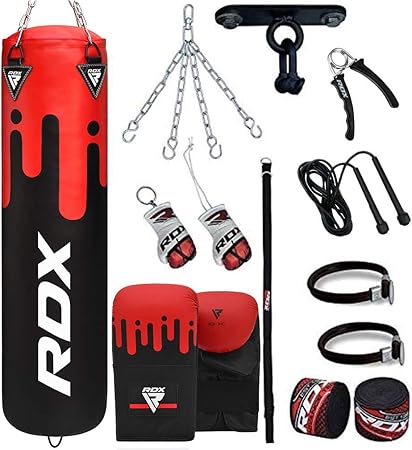 4ft punch bag set