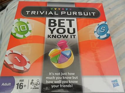 Amazon Com Hasbro Trivial Pursuit Bet You Know It Board Game