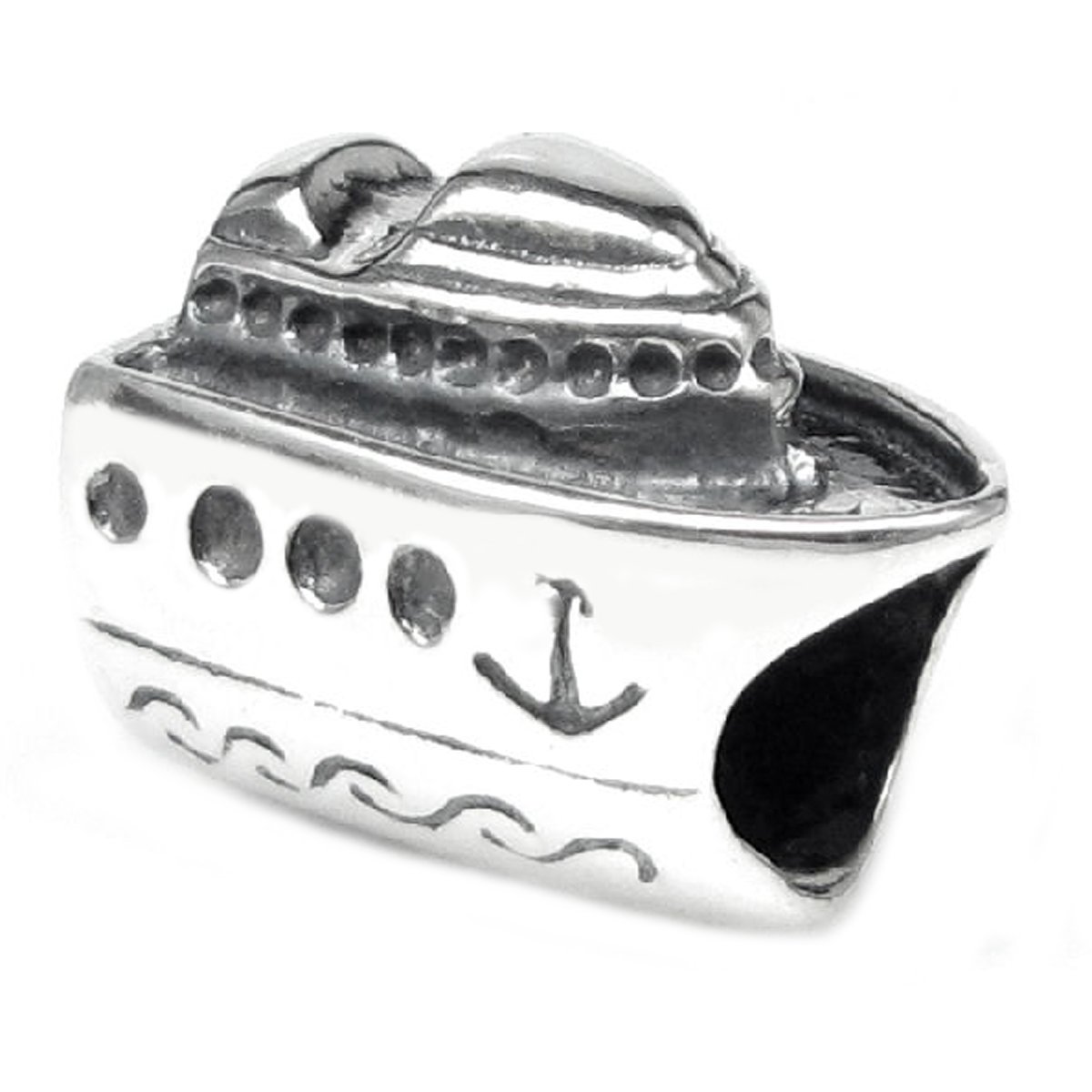 Queenberry Sterling Silver Cruise European Style Bead Charm