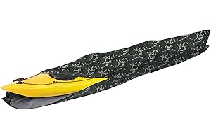 i COVER 13ft Kayak Cover- Water Proof Heavy Duty Canoes/Kayaks Covers Fits Canoe or Paddleboards up to 13ft Long and Beam Width up to 30in, Camo