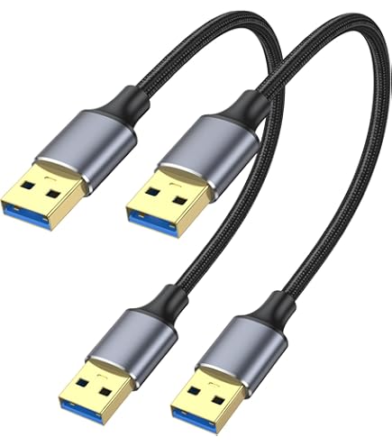 Danfetsoy Dual USB 3.0 Panel Mount Adapter - Threaded Fixing Round Connector For High-Speed Data Transfer