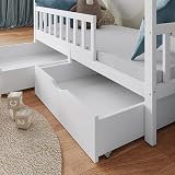 VitaliSpa Franka White House Bed 80x160 cm with 2 Drawers & Mattress view 5