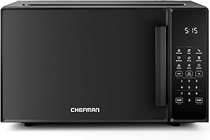 Chefman Countertop Microwave Oven 1.1 Cu. Ft., 1000 Watts with 10 Power Levels, 6 Cooking Presets with One-Touch Express Cook
