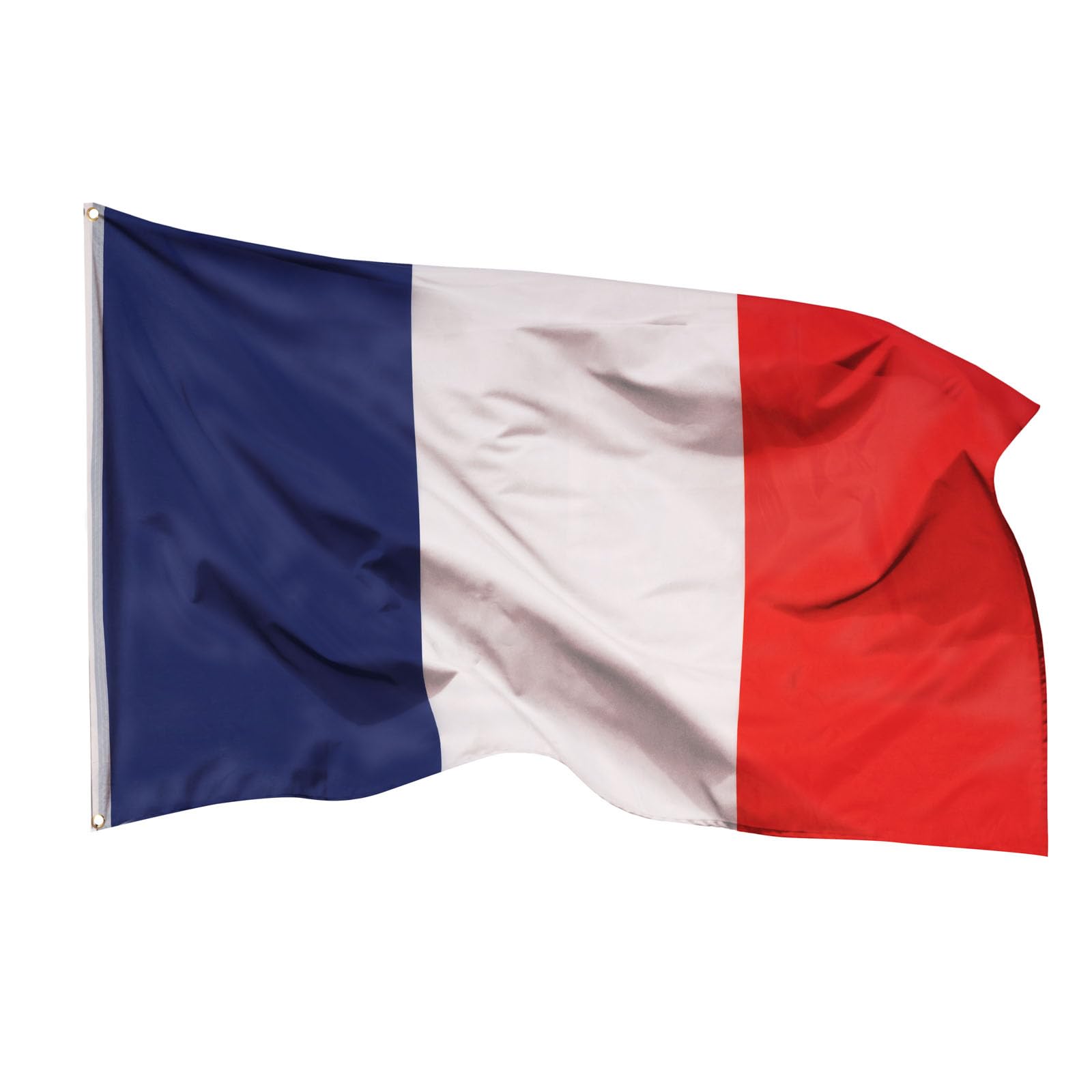 ARICONA FLAGS France flag - French flag 3x5ft with brass eyelets – weatherproof national flag for flagpole – 100% polyester – 90x150cm