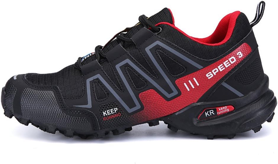 Men's Hiking Shoes Non Slip Outdoor Lace up Climbing Trail Running Shoes