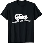 The Earth is Not Flat 4x4 Rover Across Land Off Road T-Shirt