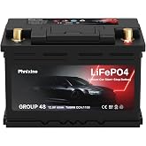 BCI GROUP 48 Lithium Car Battery, 12.8V 60Ah 1100CCA auto battery, LiFePO4 Automotive Battery For Car, 60 Months Warranty