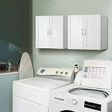 Yaheetech Wall Cabinet Kitchen Storage Cupboard 60x31x60cm White view 4