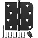 AmzGod 24 Pack Matte Black Door Hinges 4