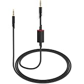 A40 Cord for Astro A10 A40 TR Headsets with Inline Mic Mute Switch, Black | Detachable 3.5mm(1/8") Audio Cable, Braided Nylon, 6ft Long