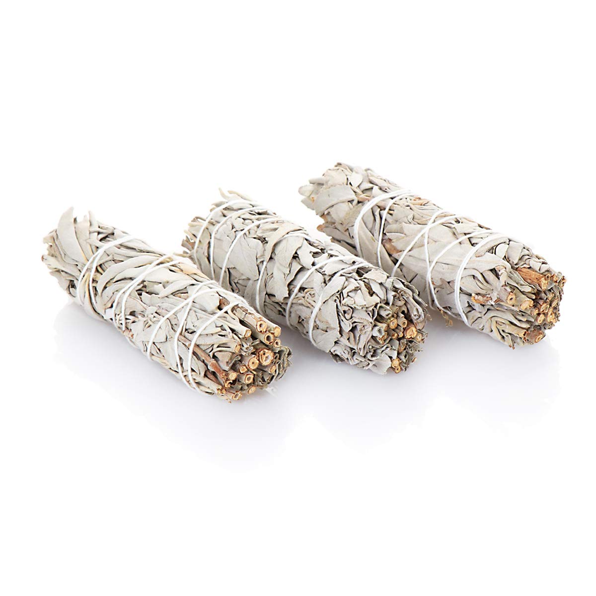 NKlaus 3x L White Sage Smudge Sticks 10cm 4" Salvia apaina 30g Smoke Bundle 6724
