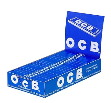 OCB Blau Kurz - Rolling Papers - Drehpapier - Blättchen -25 Heftchen a 50 Blatt
