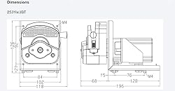 2000ml/min Easy Install Peristaltic Pump with