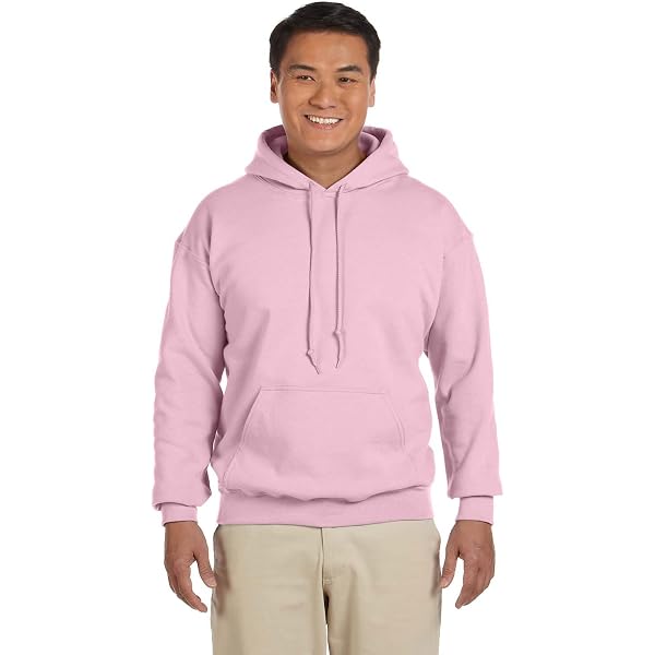 Gildan Men's Heavy Blend Hooded Sweatshirt - Medium Orchid Pullover Hoodie For Everyday Wear - View #2