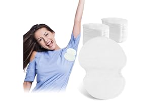 KONGDY 100 Pcs Armpit Sweat Pads, Underarm Sweat Pads for Women and Men Pure Cotton Disposable Underarm Pads, Sweat Absorption Comfortable, Extra Adhesive Unflavored