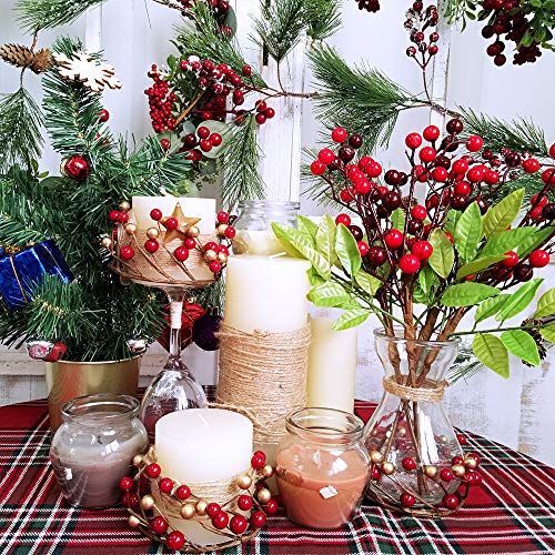 4 Artificial+Christmas+Wreaths+Farmhouse+Centerpiece