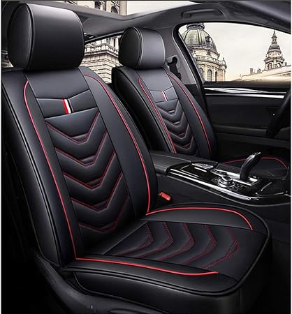 Housse Siege Voiture Car Seat Cover Universal Set Faux Cuir Impermeable Convient For Audi A3 A6 A5 A8 Q3 Rs4 Couleur Black Q5 Ensembles De Housses De Siege Auto Et