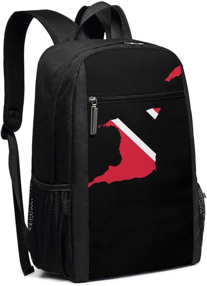 Flag Map of Trinidad School Backpack Business Computer