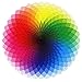 D-FantiX 1000 Pieces Puzzles for Adults Teen, Large Round Jigsaw Puzzle Gradient Color Rainbow Puzzles Difficult Challenge Palette Games Toy for Adults and Teens