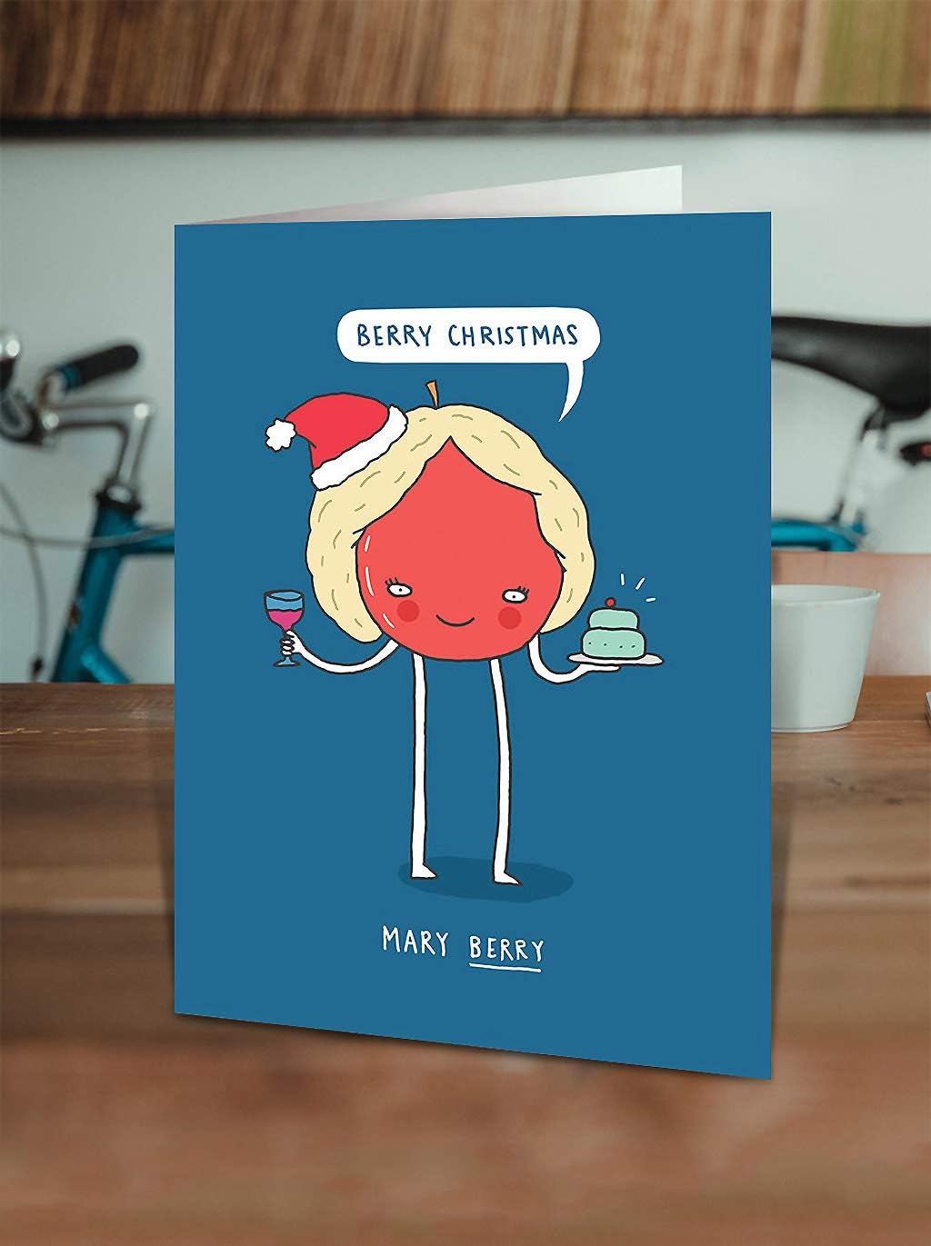 Brainbox Candy, Funny Xmas Cards For Mum And Dad, Funny Christmas Cards For Friend, 'Mary Berry Xmas' - Image 3
