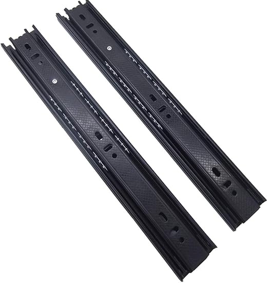 Amazon Com Drawer Slide Cabinet Rails Thick Three Silent Steel