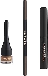 Profusion Cosmetics Ultimate Brow Sculpt Kit Dark Brown 3-in-1 Gel Pomade Pencil view 2